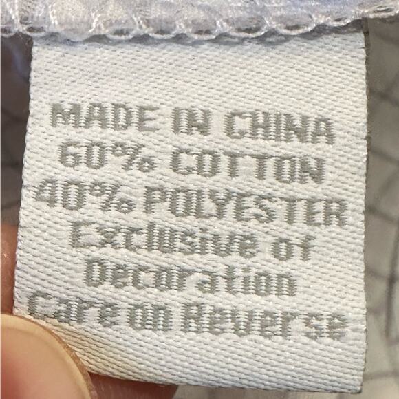 OU University of Oklahoma Men’s Large White & Gray Long Sleeve Button Down Shirt - Picture 6 of 8